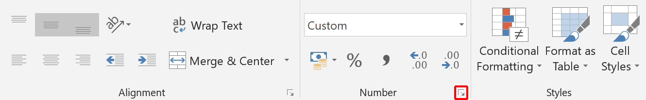 Custom formatting button